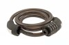 Antifurt Bicicleta cu Cifru 12x1000mm, 4 Cifre, Negru