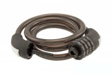 Antifurt Bicicleta cu Cifru 12x1000mm, 4 Cifre, Negru