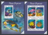 Sao Tome si Principe 2013 - Fauna Marina - PESTI - BL + KB - MNH, Nestampilat