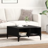 VidaXL Masă de cafea, stejar negru, 60x60x30 cm, lemn prelucrat