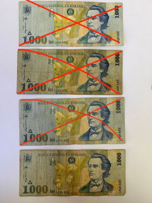Bancnota 1000 LEI - 1998 - P-106 foto