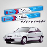 Cumpara ieftin Ștergătoare Honda Civic Gen VI (EJ/EK) Hatchback 3U 1995-2001 | Set Față Flat Premium &ndash; TeamCar&reg;