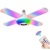 Bec 4 brate cu lumina multicolora RGB si functie muzicala prin Bluetooth, Oem