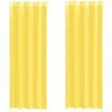Cumpara ieftin Perdele Voile cu Oelii 2 buc Galben