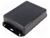 Carcasa ABS, 94mmx120mmx32mm, MASZCZYK - KM-79 BK