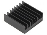 Radiator extrudat cu aripioare BGA negru 27x27mm