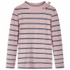 Tricou pentru copii cu m&acirc;neci lungi, roz deschis, 140, vidaXL