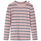 Tricou pentru copii cu m&acirc;neci lungi, roz deschis, 140, vidaXL