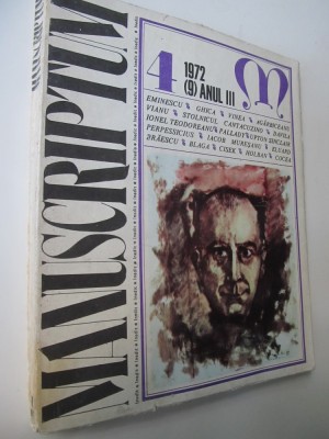 Revista Manuscriptum 4/1972 (9) Anul III foto