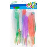 Accesorii creatie - pene, diverse culori, 10-12cm, set 50 buc, Craft with Fun, 501478