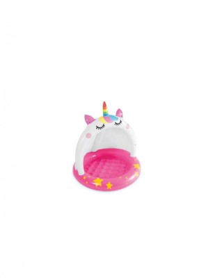 Piscina gonflabila copii unicorn 102x102cm foto