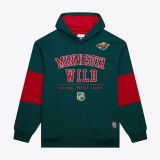 Minnesota Wild hanorac de bărbați cu glugă Retro Fleece Current Logo - M