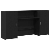 Cumpara ieftin Birou de receptie Stejar negru 200x50x103,5 cm Lemn prelucrat