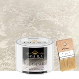Vopsea Decorativa Perla Luxury Bej Deschis 0.5L Toro Decor cu fulgi perlați, finisaj sidefat, 1 strat, lavabila