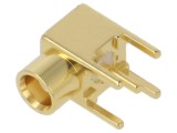 Conector MCX unghi 90&deg; 50&Omega; THT PCB PTFE LINX TECHNOLOGIES TE Connectivity CONMCX002