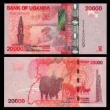 UGANDA █ bancnota █ 20000 Shillings █ 2022 █ P-53 █ UNC █ necirculata