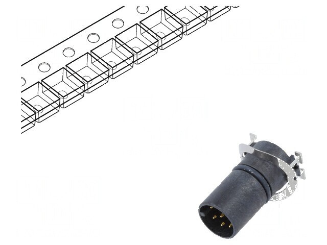 Conector M12 soclu 8 PIN tată A-DeviceNet CANopen SMT