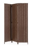 Cumpara ieftin Paravan decorativ bambus hartie maro Jalila 135x6x180 cm