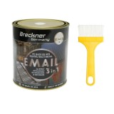 Vopsea email anticoroziva 3 in 1 alb 10 pentru metal 750g, direct pe rugina, pe baza de apa Breckner Germany