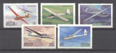 Russia USSR 1983 Gliders, Aviation, MNH S.295 foto