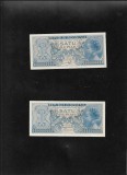 Set Indonezia 2 x 1 rupie rupiah 1954(rar) + 1956, Asia