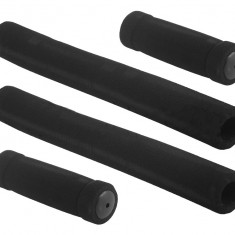 Set 4 mansoane bicicleta Rival Store din burete, negru, 300/125mm