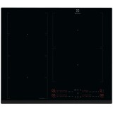 Plita incorporabila Electrolux EIV64453, Inductie, 4 zone de gatit, Booster, Control touch, Timer, Conectivitate hota, 60 cm, Negru