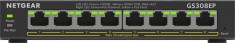 NETGEAR 8-Port Gigabit Ethernet PoE+ Plus Switch (GS308EP) Gestionate L2/L3 Gigabit Ethernet (10/100/1000) Power over Ethernet (PoE) Suport Negru