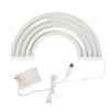 Lampa cu neon in forma de curcubeu, abs, alb, 30x16x2 cm, Oem