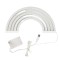 Lampa cu neon in forma de curcubeu, abs, alb, 30x16x2 cm