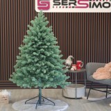 Brad artificial Christmas Deluxe by Sersimo,Kovalivska argintiu,3D,150 cm