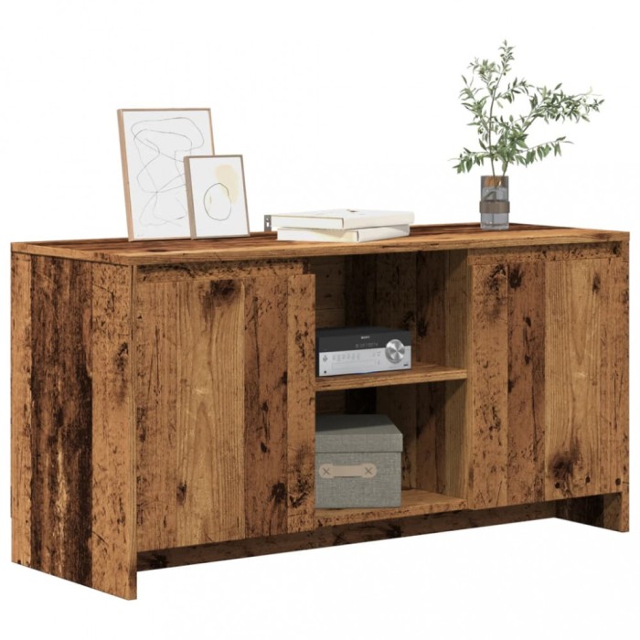 Gossi dulap tv, lemn vechi, 102x37,5x52,5 cm, lemn prelucrat