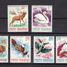 ROMANIA 1977 LP 932 ANIMALE OCROTITE IN ROMANIA SERIE MNH