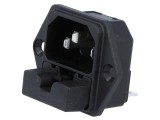 Conector alimentare AC C14 (E) 10A 250VAC - SCHURTER 6220