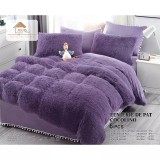 Cumpara ieftin Lenjerie Fluffy Cocolino Super Pufoasa 6 Piese, Violet- JO472