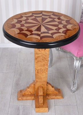 Masuta Art Deco din lemn masiv furniruit cu model CAT981 foto