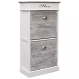 Cumpara ieftin Pantofar, gri, 50x28x98 cm, lemn de paulownia