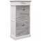 Gossi pantofar, gri, 50x28x98 cm, lemn de paulownia