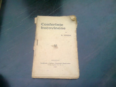 CONFERINTE BUCOVINENE - N. IORGA foto