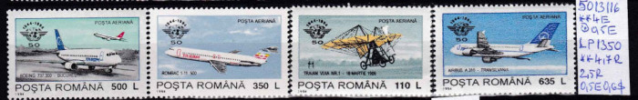 1994 50 ani org. internațională a aviației civile OACI LP1350 MNH Pret 2,9+1 Lei