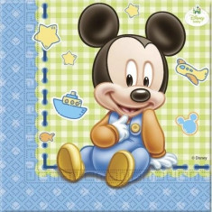 Servetele Mickey Mouse Baby 33x33cm set 20 buc foto