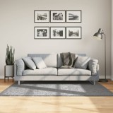 vidaXL Covor pufos &quot;PAMPLONA&quot; cu fire &icirc;nalte, gri modern, 120x170 cm