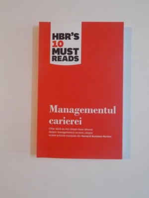 MANAGEMENTUL CARIEREI 2012 foto
