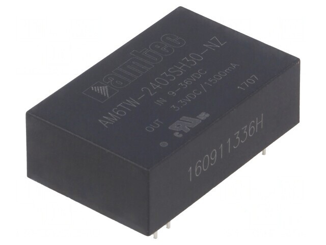 Convertor DC/DC 6W 9-36V la 3.3V 1.5A DIP24