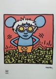 Keith Haring - Andy Mouse, litografie originala
