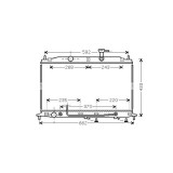 Radiator racire Hyundai Accent (Mc), 10.2005-2010, Motorizare 1, 4 71kw; 1, 6 82kw Benzina, tip climatizare Cu/fara AC, cutie automata, dimensiune 65