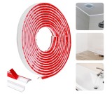 Cumpara ieftin Banda decorativa autoadeziva QINERSAW 5 mx12 mm pentru margini - RESIGILAT