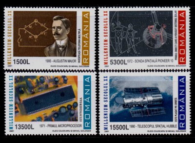 RO 2001 LP 1569 &amp;quot; Millenium - Secolul XX (II)&amp;quot; , serie , MNH foto