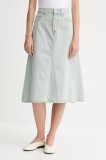 Levi&#039;s fustă jeans midi, evazati, A9316