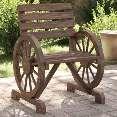 Gossi scaune de gradina, 2 buc., 58x58x78,5 cm, lemn masiv de brad foto